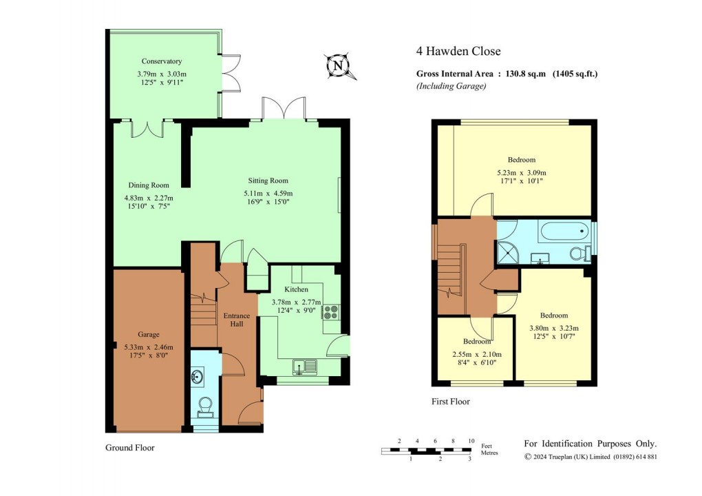 Floorplan for Hawden Close, Hildenborough