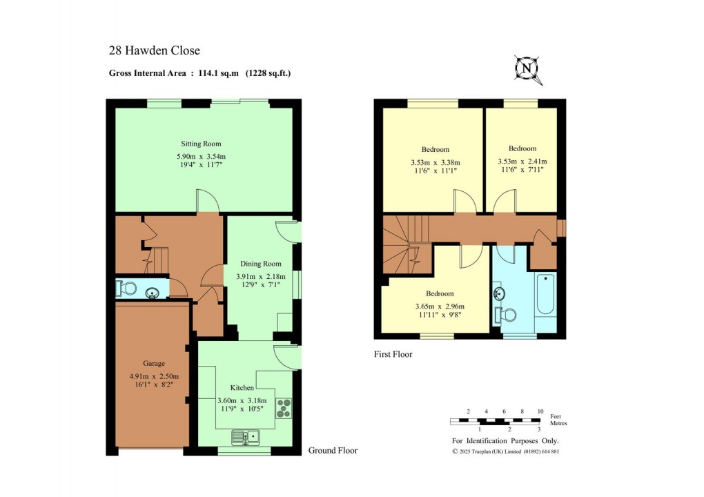 Floorplan for Hawden Close, Hildenborough