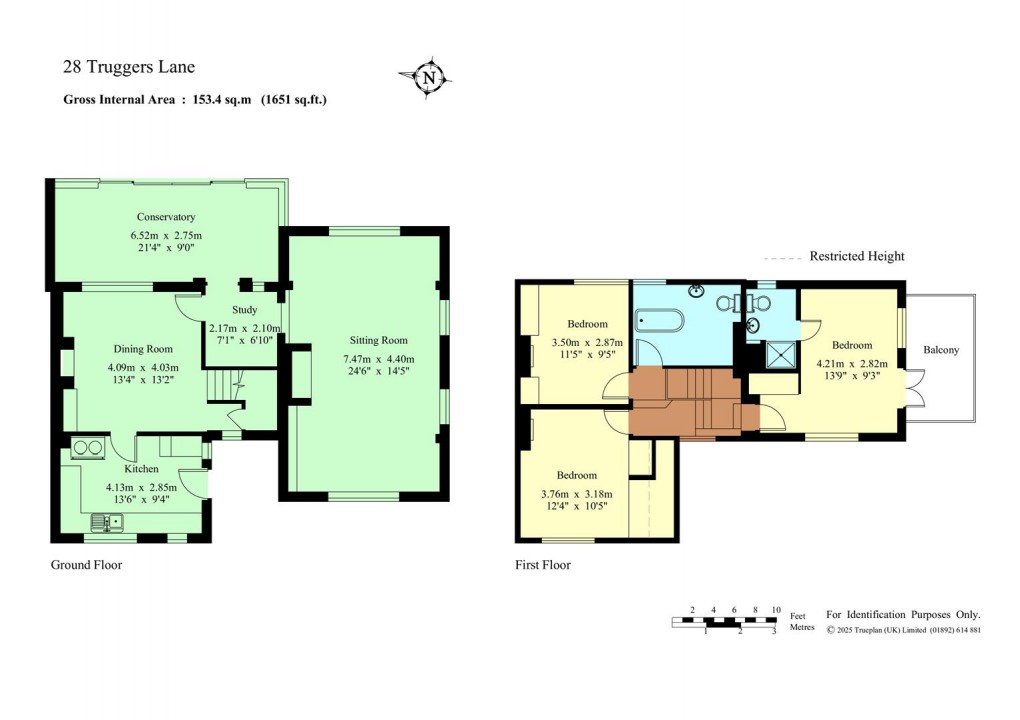 Floorplan for Truggers Lane, Chiddingstone Hoath
