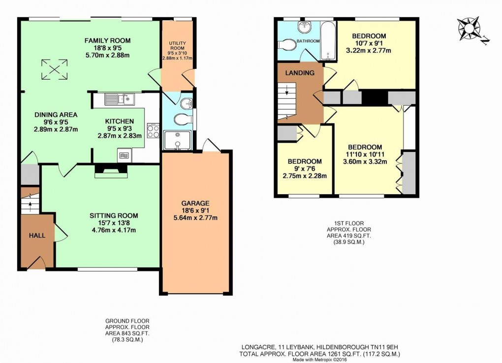 Floorplan for Leybank, Hildenborough