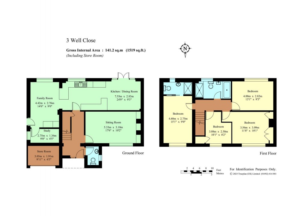 Floorplan for Well Close, Leigh