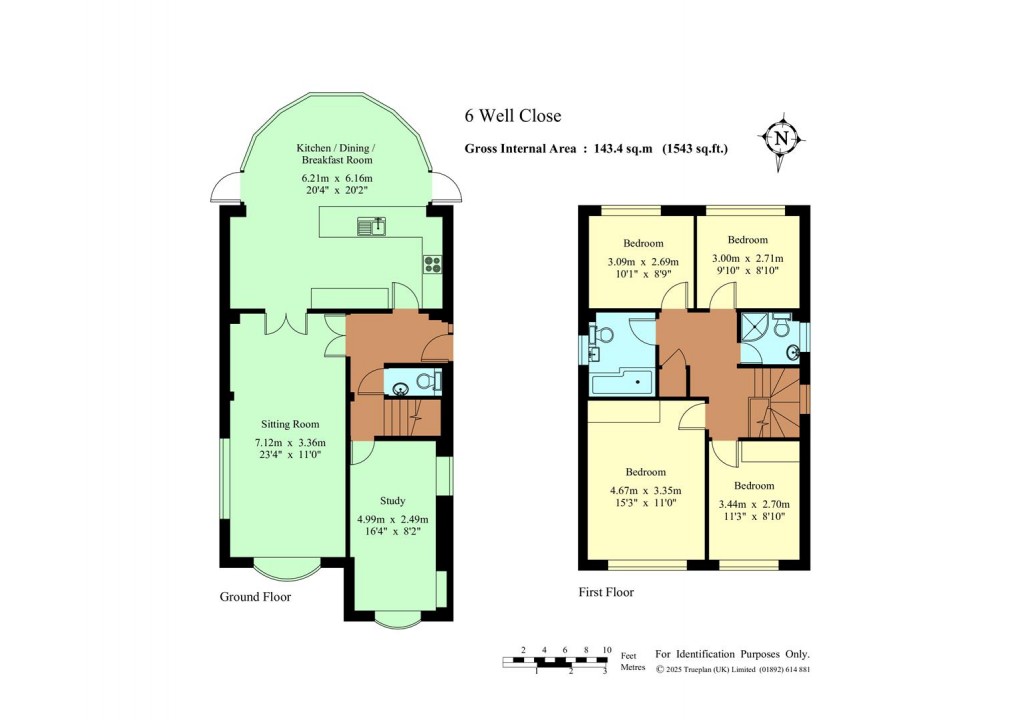 Floorplan for Well Close, Leigh