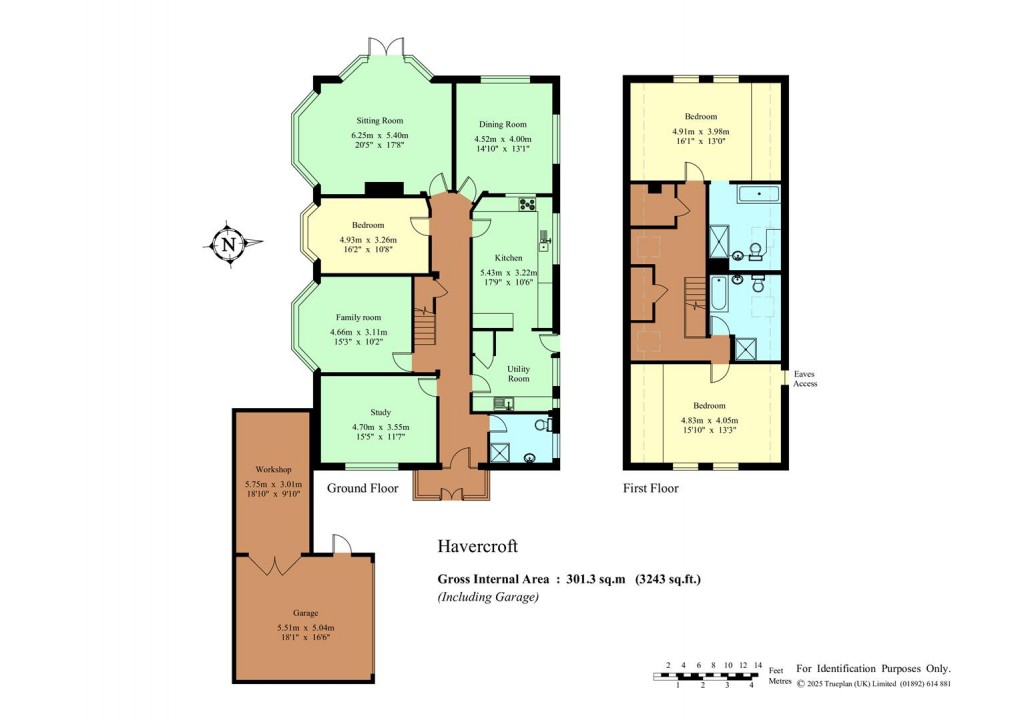 Floorplan for Chart Lane, Brasted Chart, Westerham