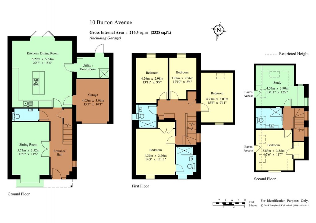 Floorplan for Burton Avenue, Leigh
