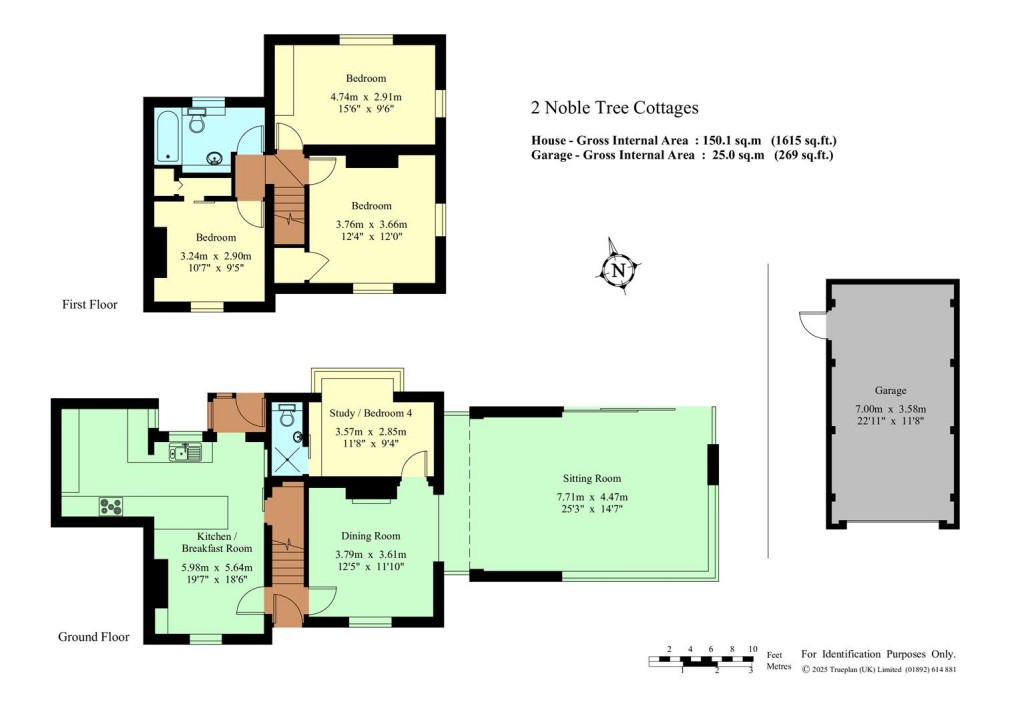 Floorplan for Noble Tree Cottages, Hildenborough