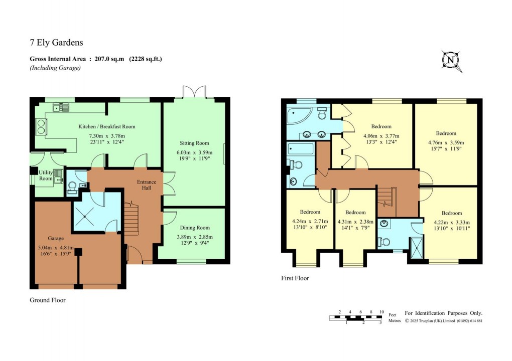 Floorplan for Ely Gardens, Tonbridge