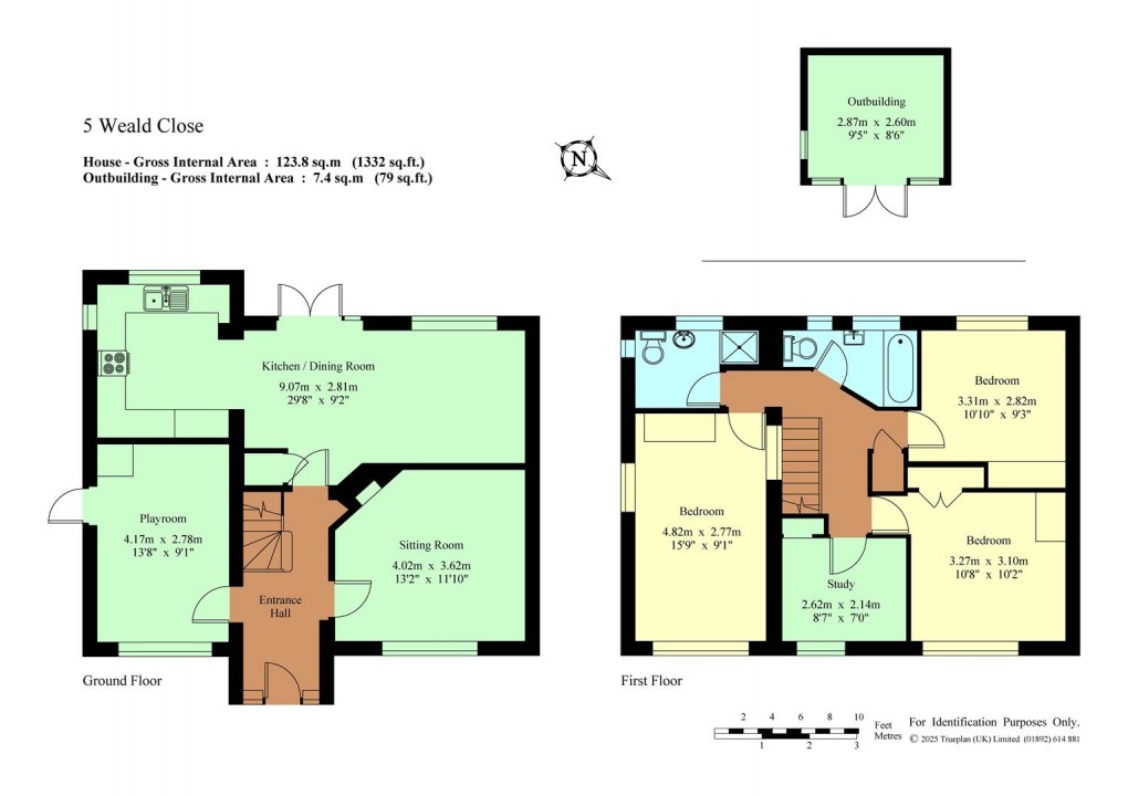 Floorplan for Weald Close, Weald, Sevenoaks