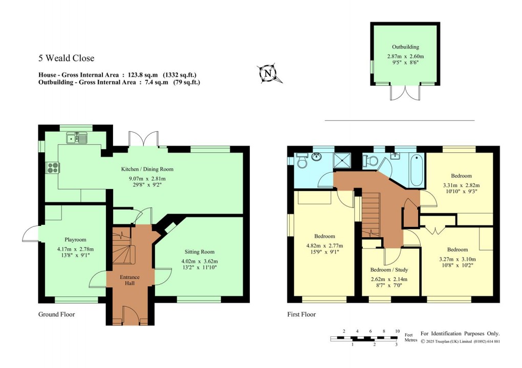 Floorplan for Weald Close, Weald, Sevenoaks