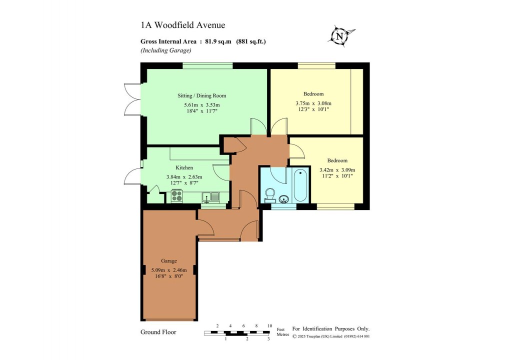 Floorplan for Woodfield Avenue, Hildenborough - Chain Free