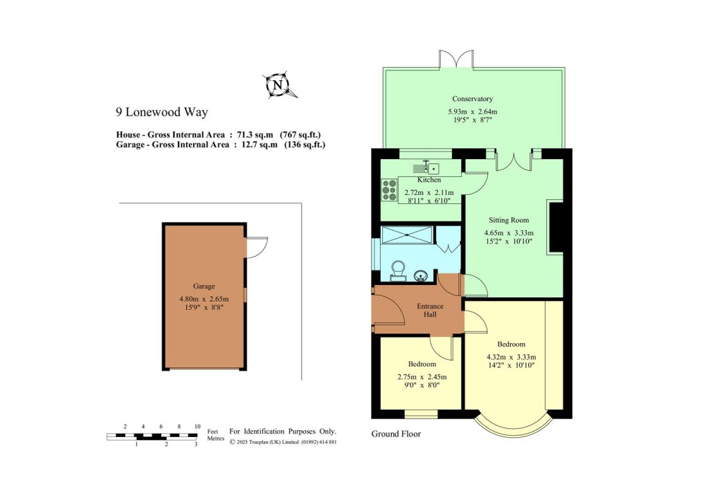Floorplan for Lonewood Way, Hadlow - Chain Free