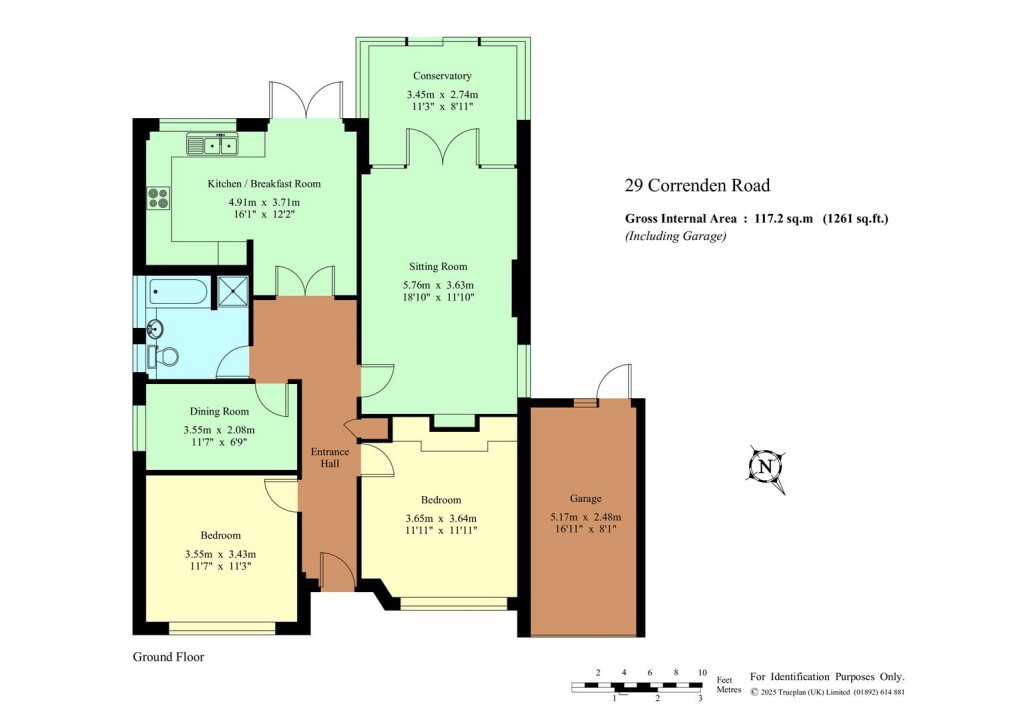 Floorplan for Correnden Road, Tonbridge