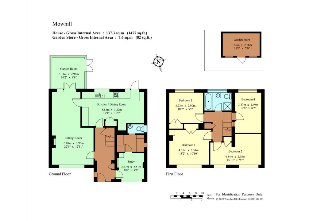 Floorplan for Ashes Lane, Hadlow