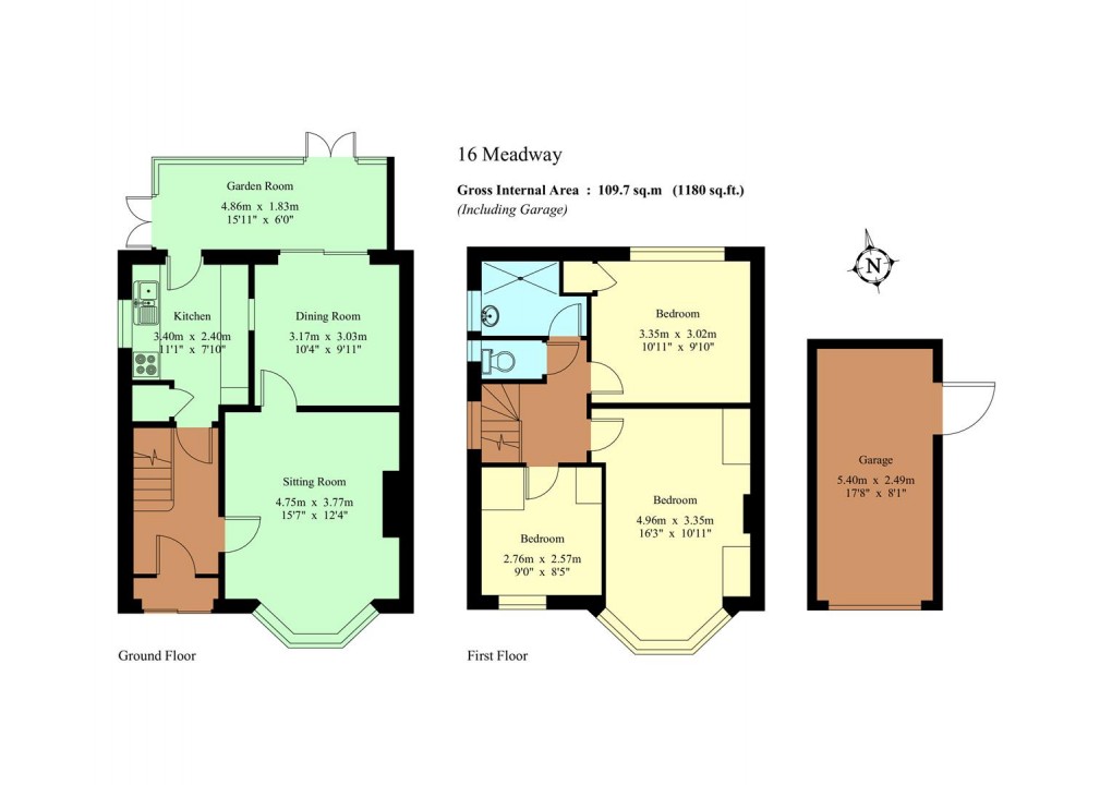 Floorplan for Meadway, Hildenborough, Tonbridge