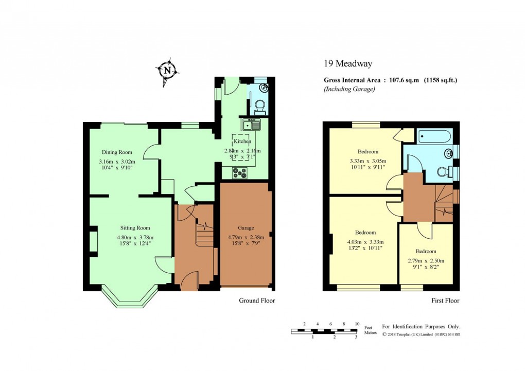 Floorplan for Meadway, Hildenborough, Tonbridge