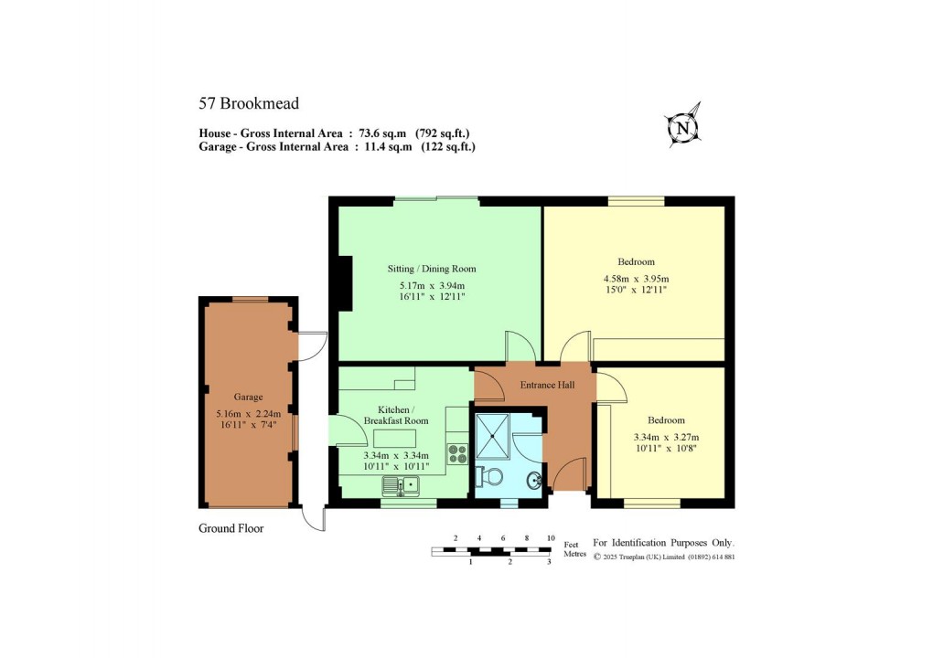 Floorplan for Brookmead, Hildenborough, Tonbridge