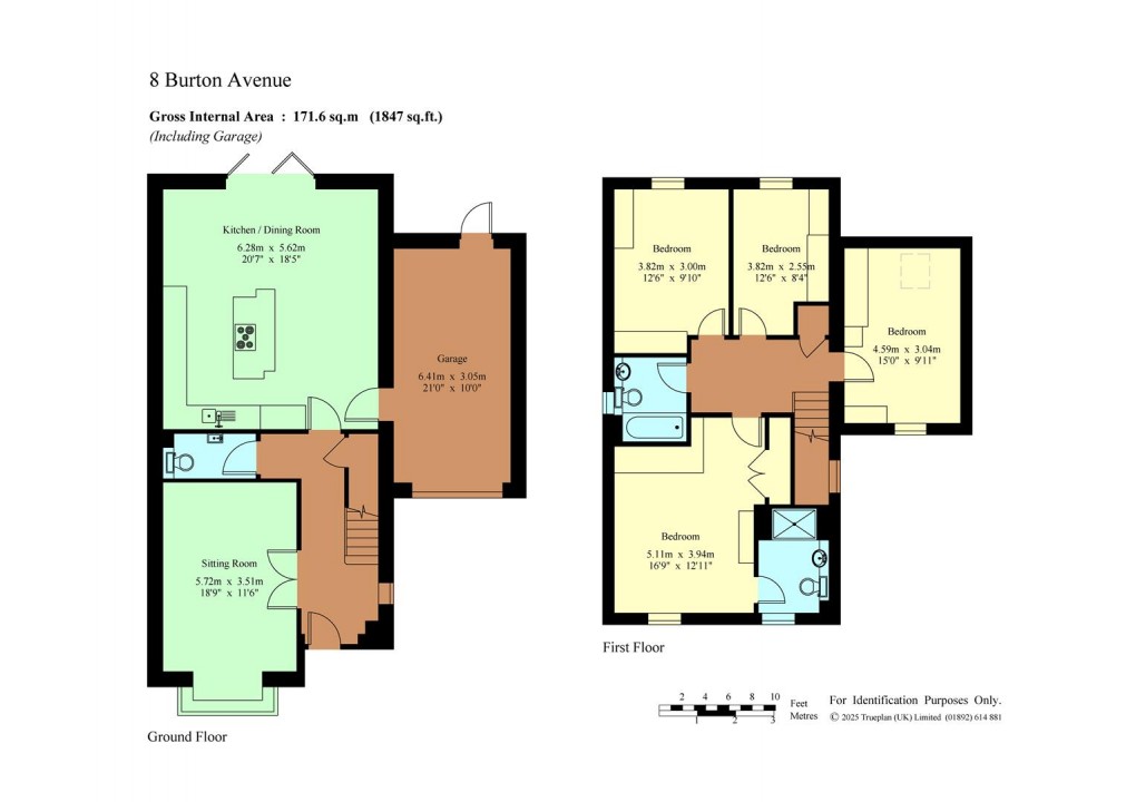 Floorplan for Burton Avenue, Leigh, Tonbridge