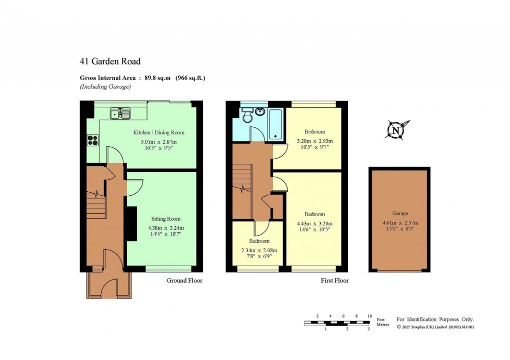 Floorplan for Garden Road, Tonbridge - Chain Free
