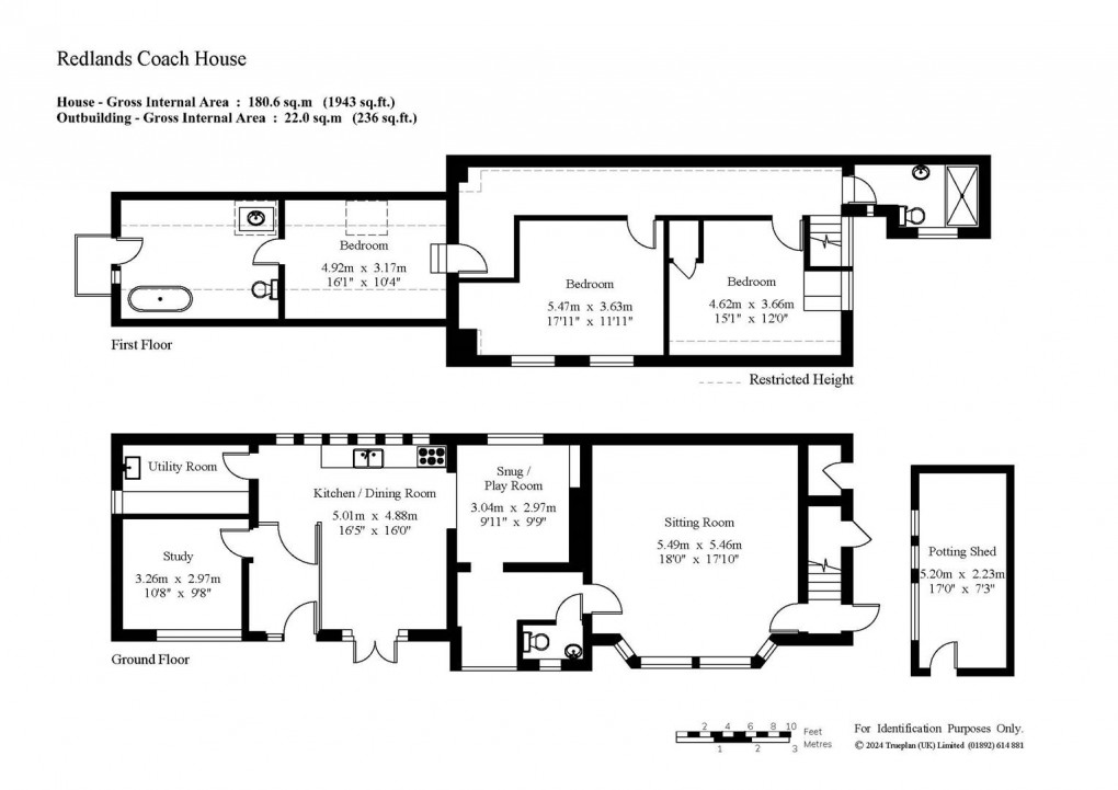 Floorplan for Redlands, Crockham Hill