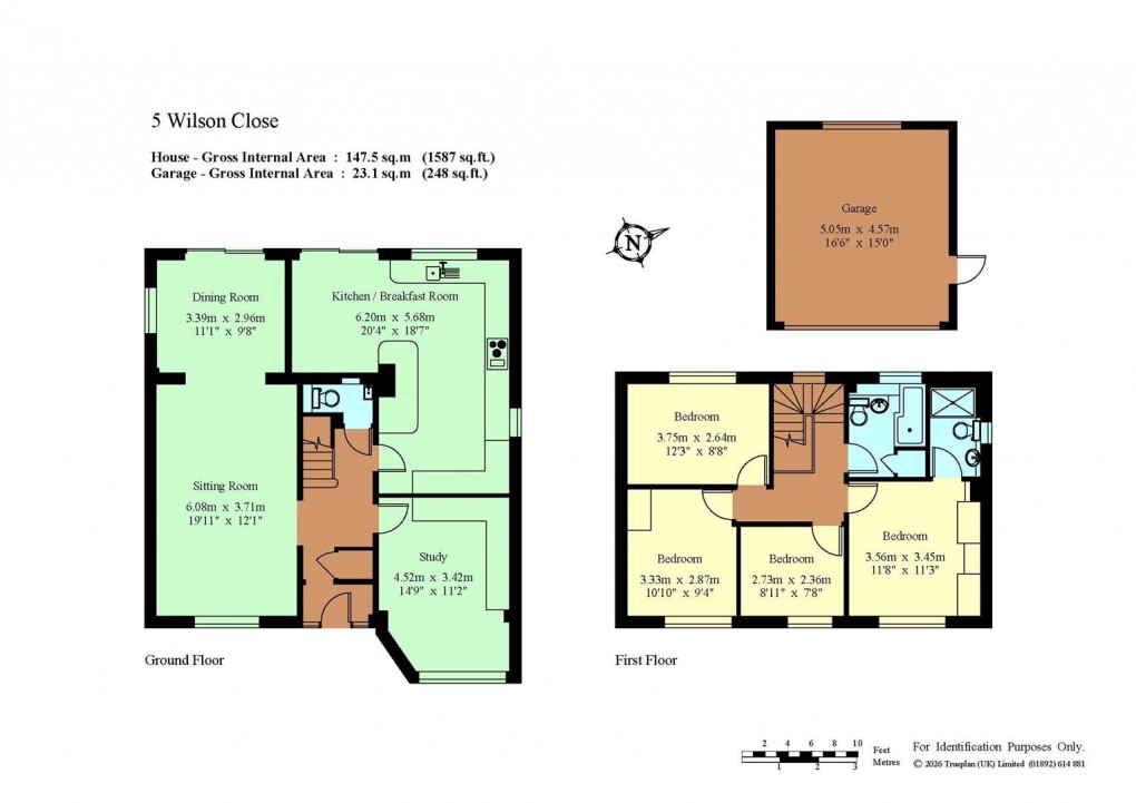 Floorplan for Wilson Close, Hildenborough