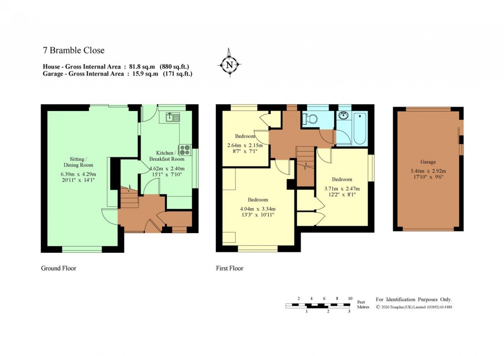 Floorplan for Bramble Close, Hildenborough, Tonbridge