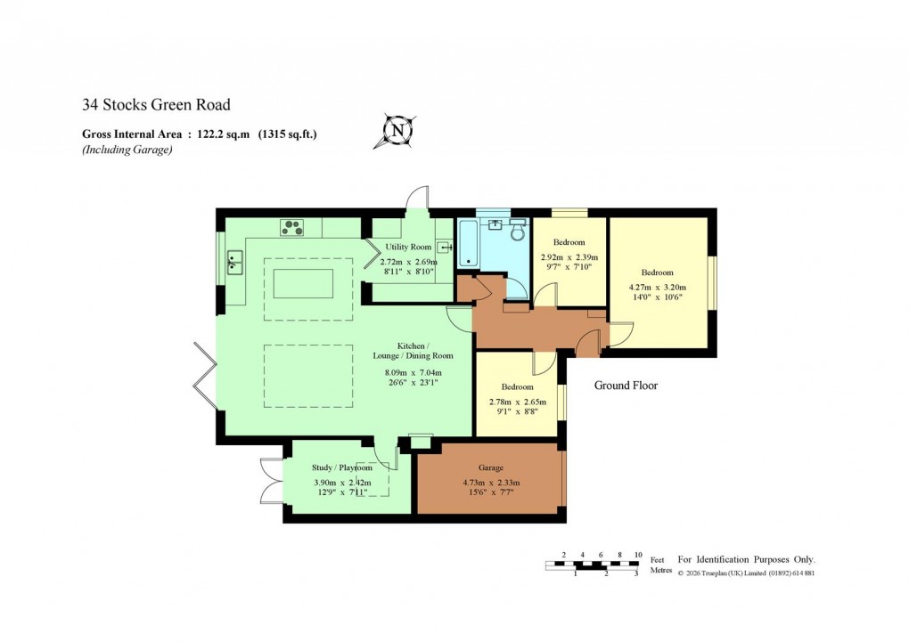Floorplan for Stocks Green Road, Hildenborough