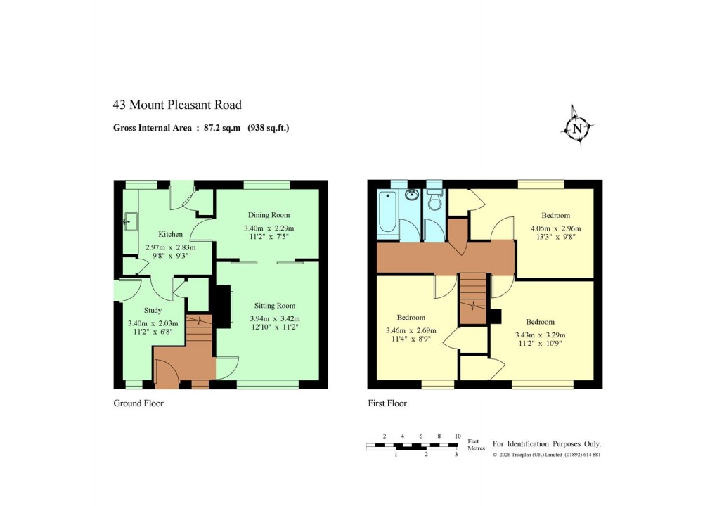 Floorplan for Mount Pleasant Road, Weald - Chain Free
