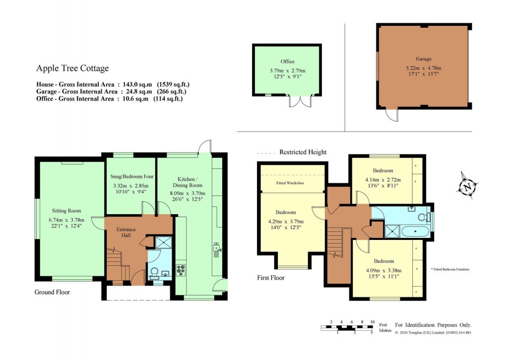 Floorplan for 1 Coldharbour Lane, Hildenborough