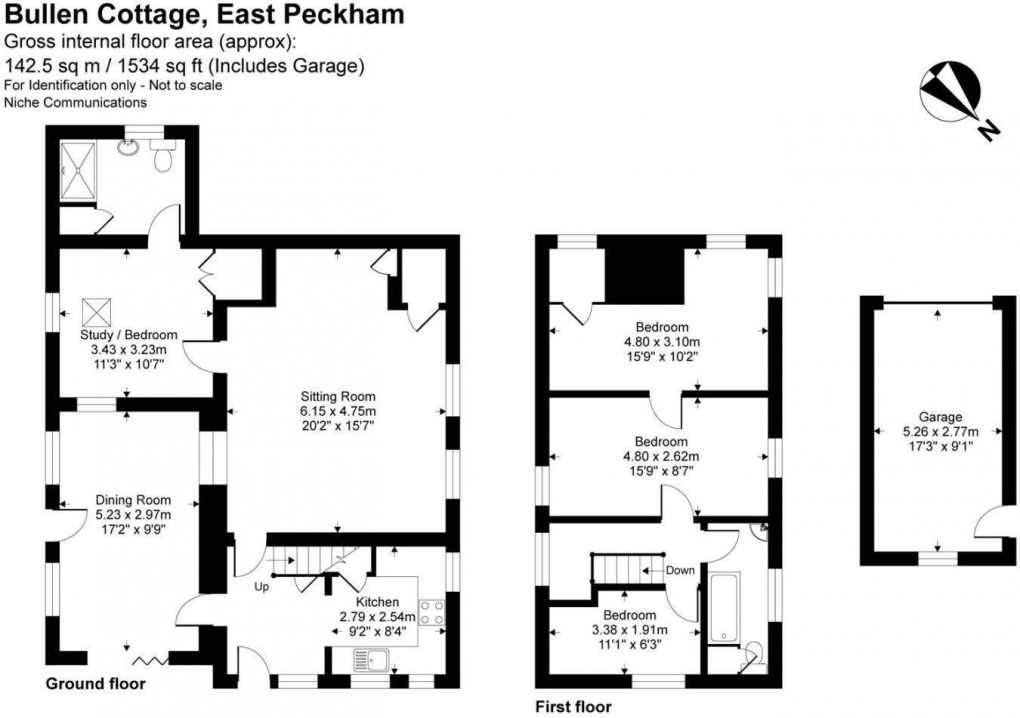 Floorplan for Addlestead Road, East Peckham, Tonbridge