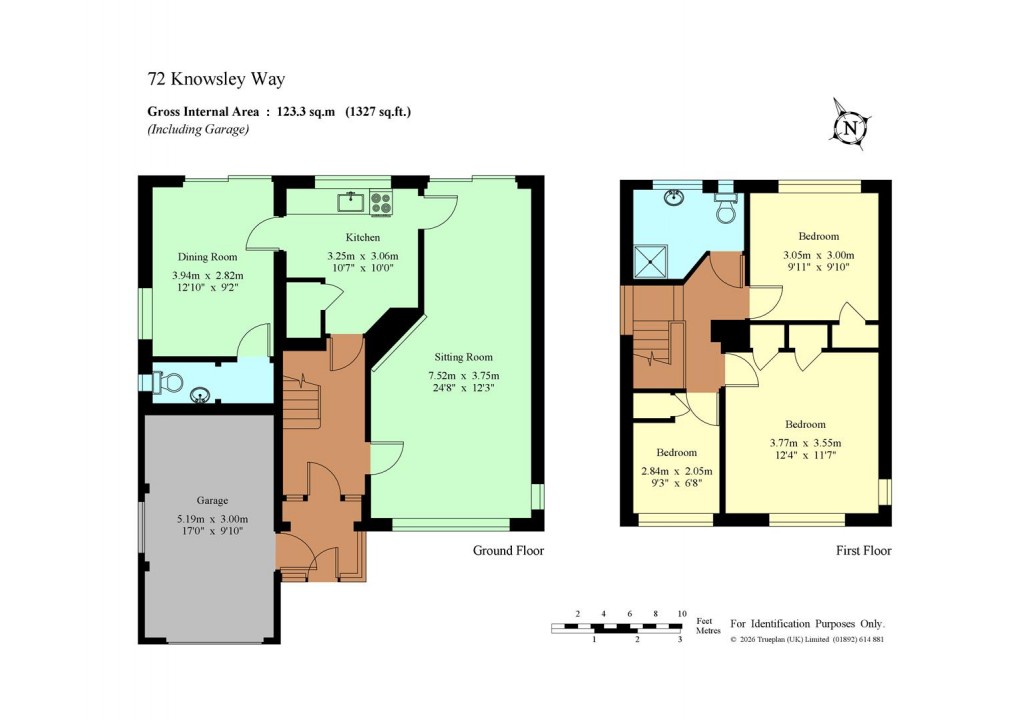 Floorplan for Knowsley Way, Hildenborough - Chain Free