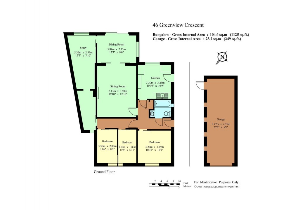 Floorplan for Greenview Crescent, Hildenborough - Chain Free