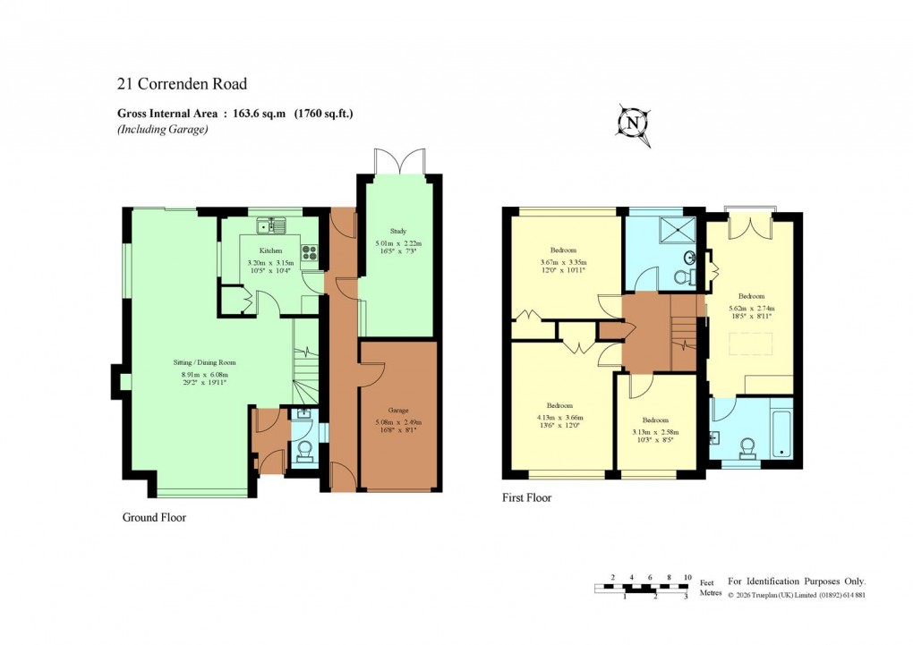 Floorplan for Correnden Road, Tonbridge