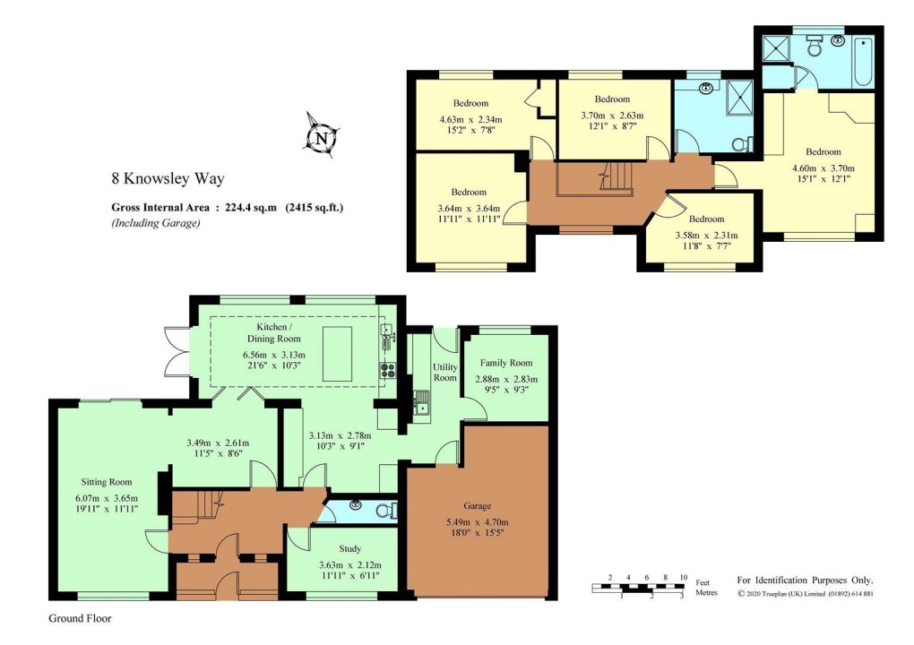 Floorplan for Knowsley Way, Hildenborough