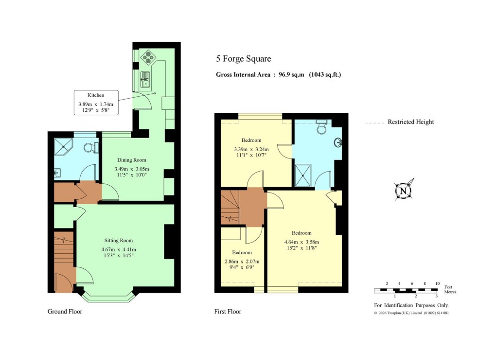 Floorplan for The Green, Leigh - Chain Free