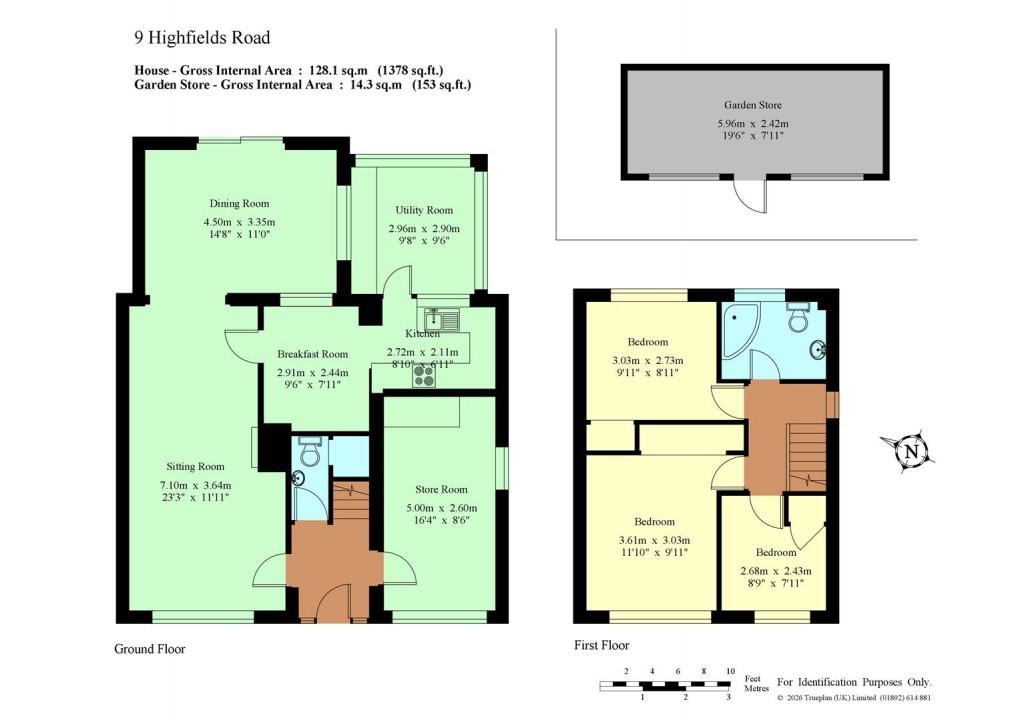 Floorplan for Highfields Road, Edenbridge