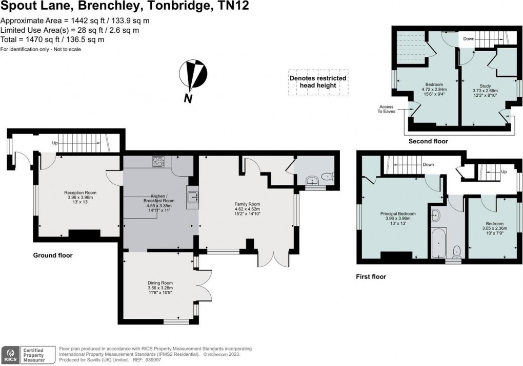 Floorplan for Spout Lane, Brenchley