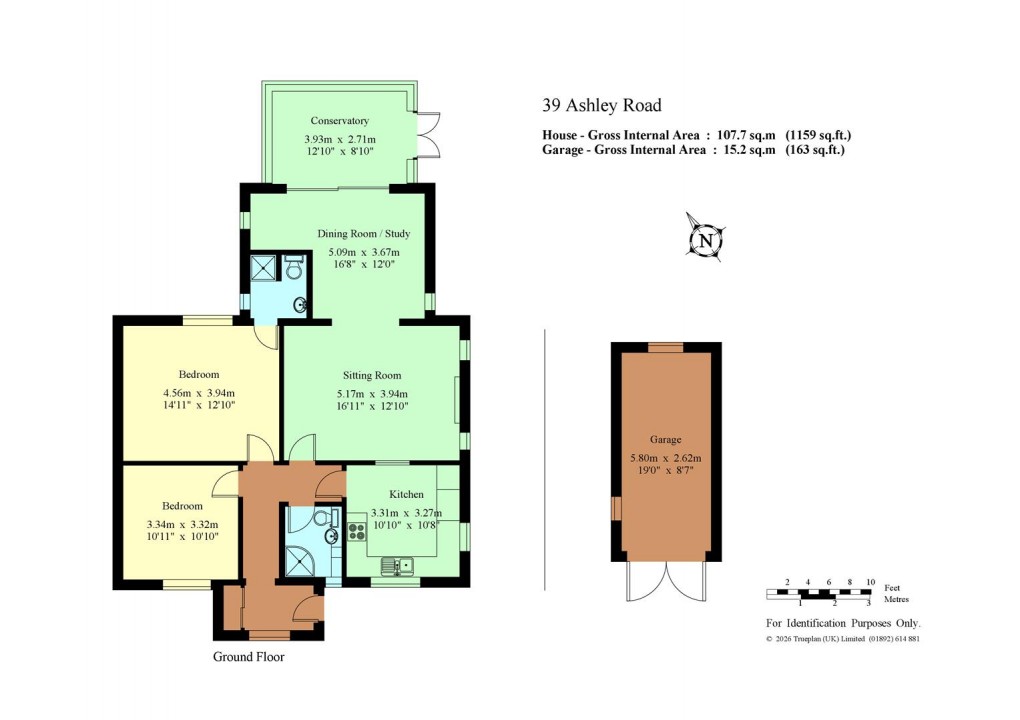 Floorplan for Ashley Road, Hildenborough - Chain Free