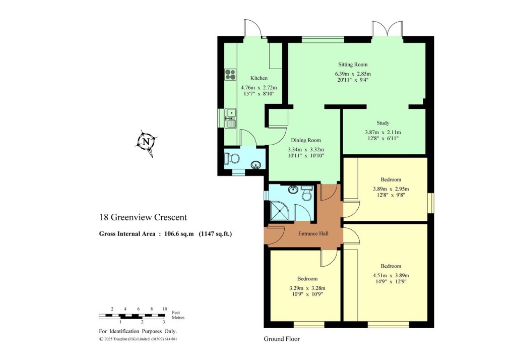 Floorplan for Greenview Crescent, Hildenborough