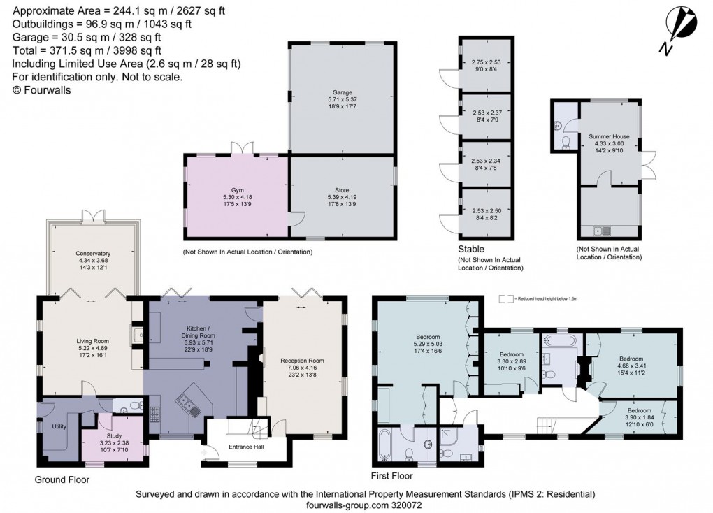 Floorplan for Riding Lane, Hildenborough