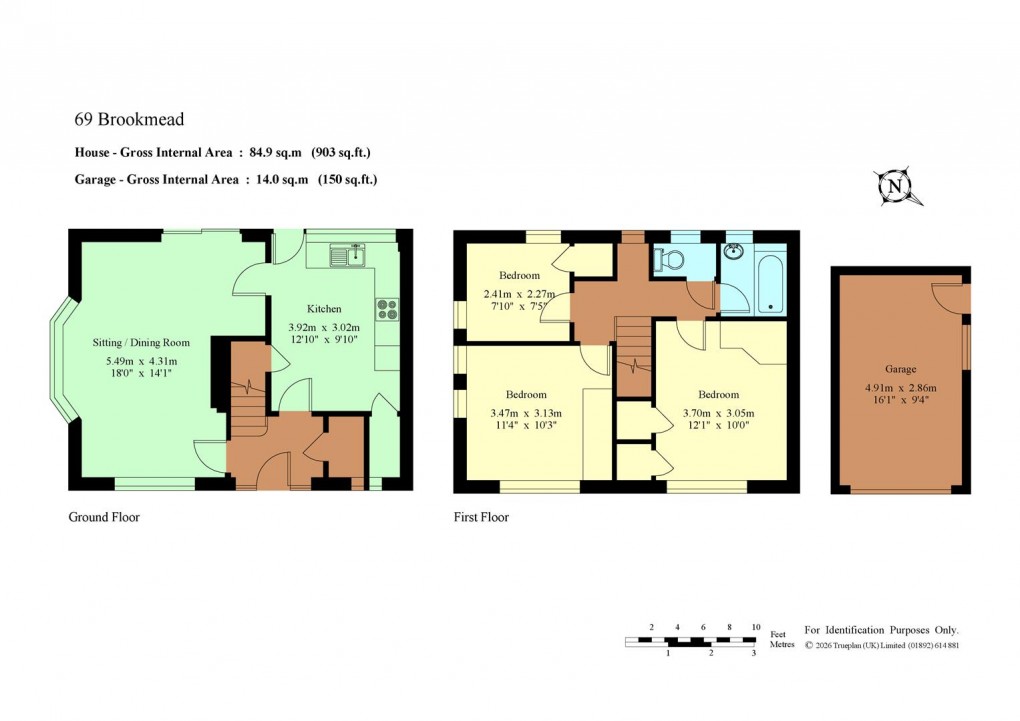 Floorplan for Brookmead, Hildenborough, Tonbridge