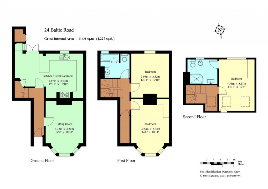 Floorplan for Baltic Road, Tonbridge