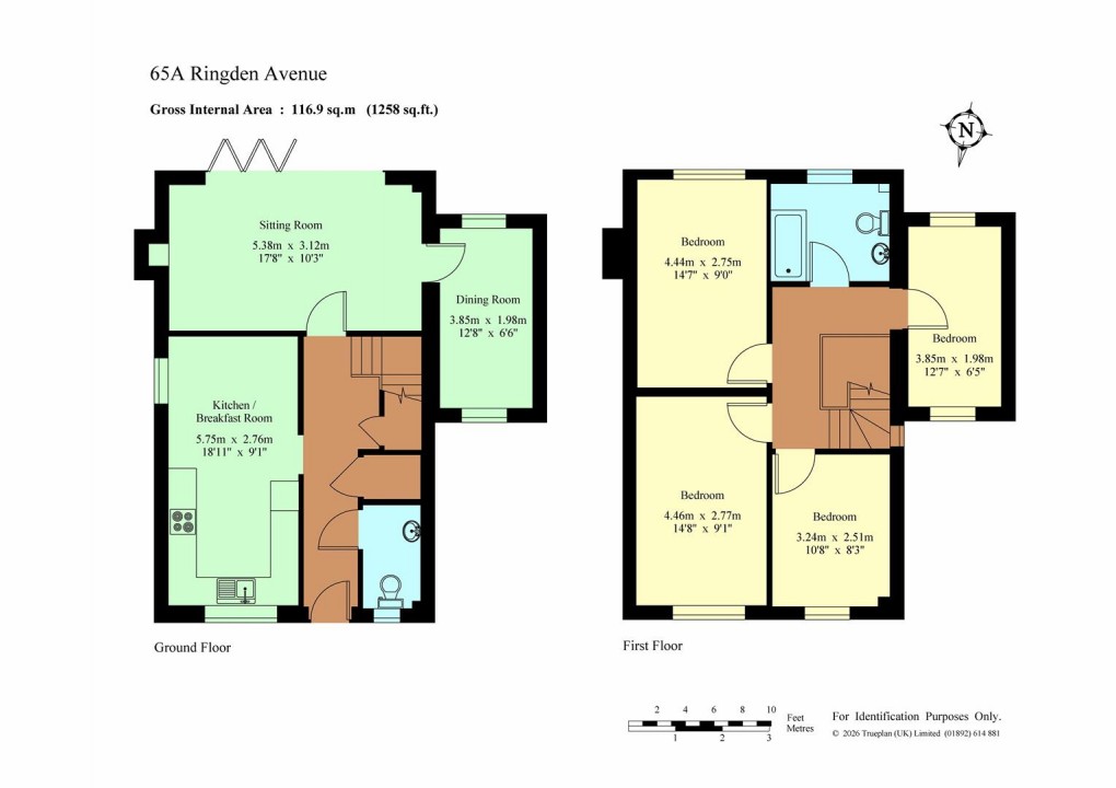Floorplan for Ringden Avenue, Paddock Wood