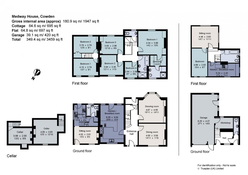 Floorplan for High Street, Cowden - Chain Free