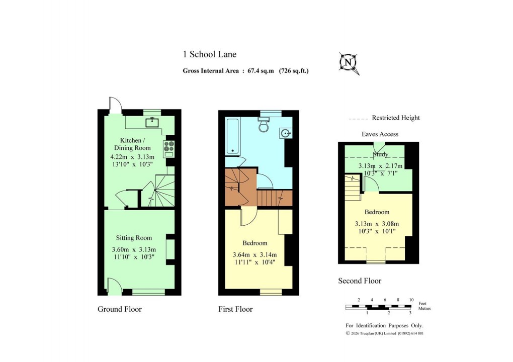 Floorplan for School Lane, Hadlow,