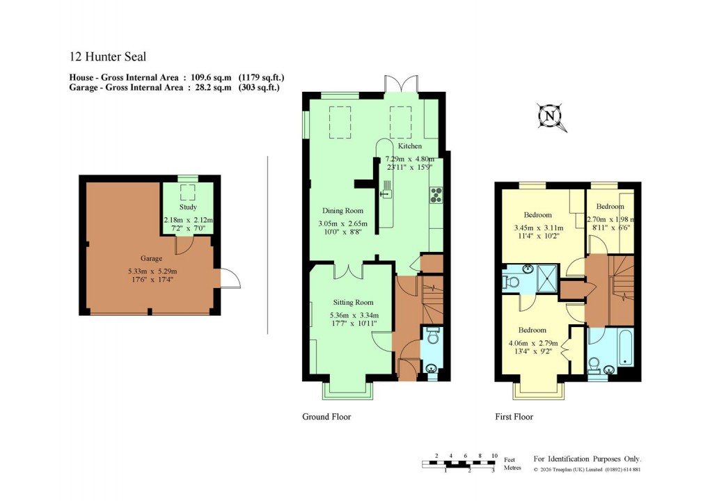 Floorplan for Hunter Seal, Leigh, Tonbridge
