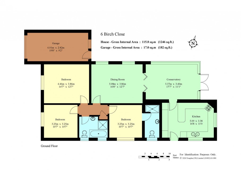 Floorplan for Birch Close, Hildenborough - Chain Free