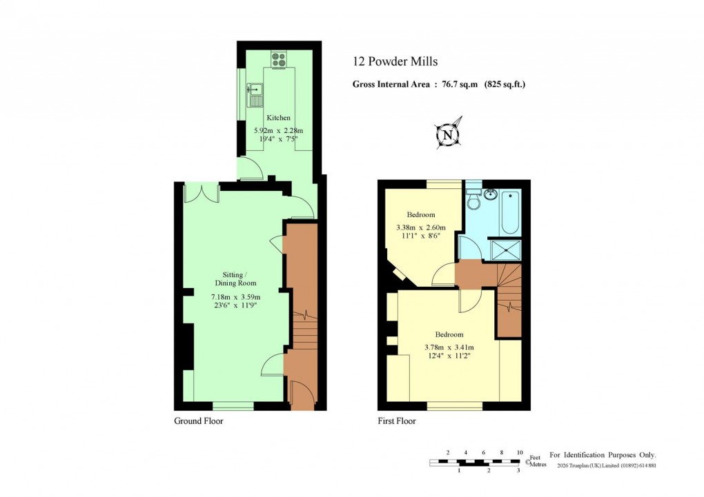 Floorplan for Powder Mills, Leigh