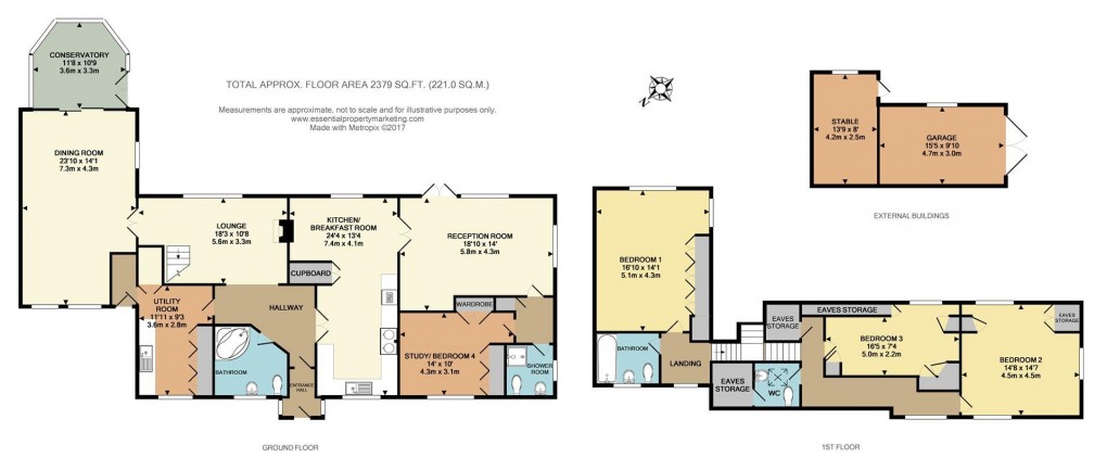 Floorplan for Scords Lane, Toys Hill - with 1.5 acres