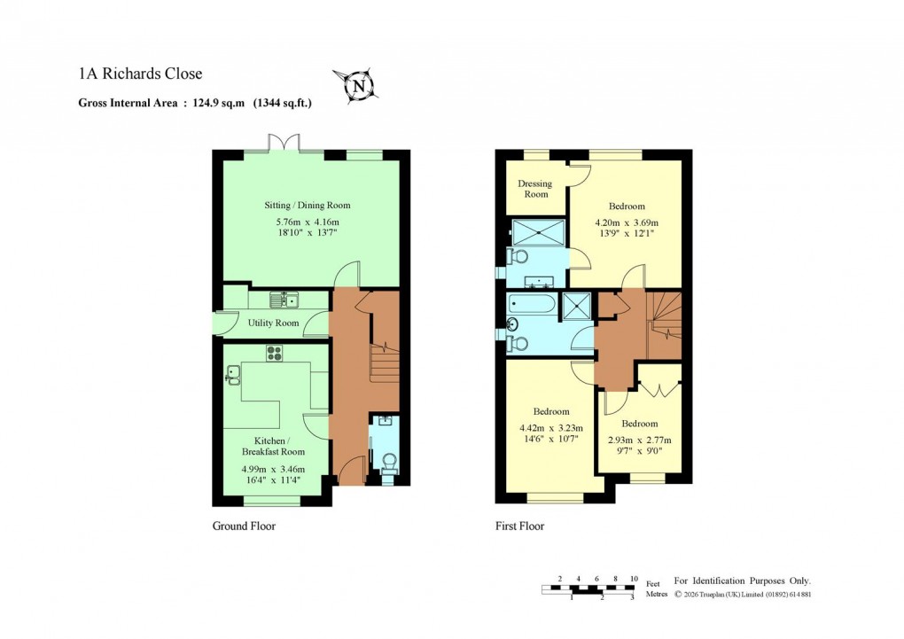 Floorplan for Richards Close, Chiddingstone Causeway